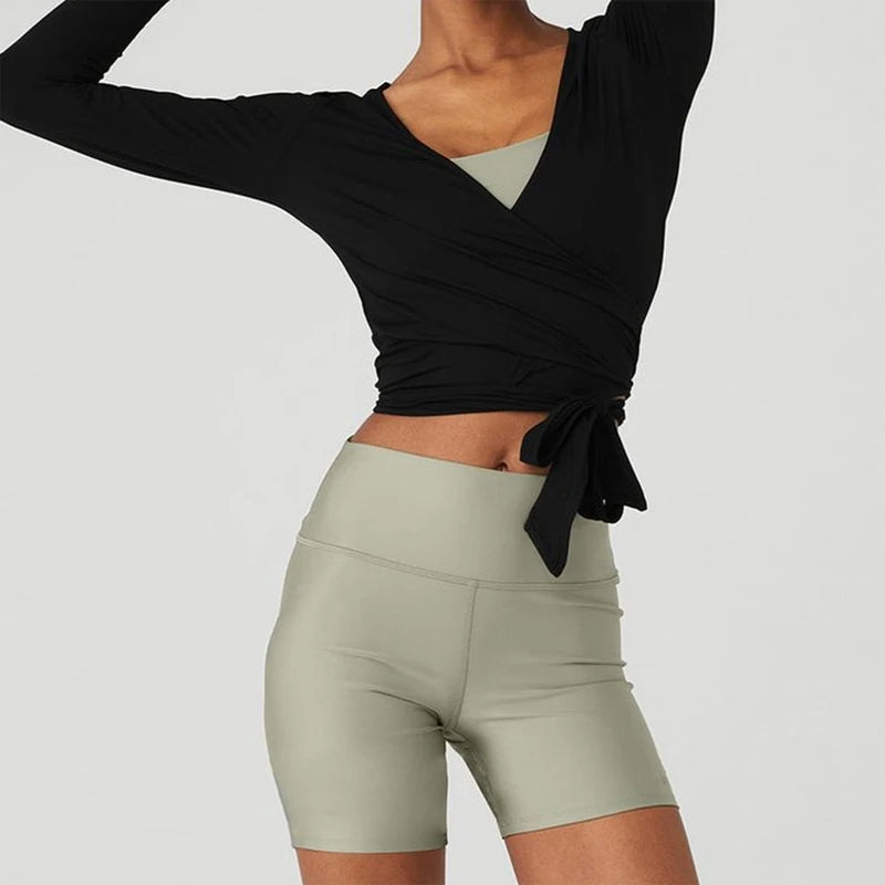 Selena - Cross Wrap Tie Long Sleeve